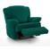 Homescapes Iris Loose Armchair Cover Green