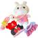 Awcvire Bunny Stuffed Animal Toy Set with Cute Outfits & Accessories