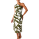 Petal & Pup Zara One Shoulder Midi Dress - Olive Palm