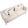 Simplie Fun Modern Upholstered Beige/Khaki Sofa 80" 3 Seater