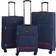 Infinity Leather Travel Suitcases - 3 delar