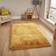 Think Rugs Fluffy Yellow 60x120cm