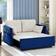 Mercer41 Yiorgos Beige/Blue Sofa 53" 2 Seater