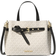 Michael Kors Emilia Small Logo Satchel - Vanilla/black