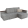VitaliSpa Form Grey Sofa 240cm 4 personers