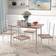 Homcom Space Saving Brown/White Dining Set 70x110cm 5pcs