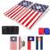 GoSports Solid Wood Cornhole Set American Flag