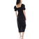 & Other Stories Fitted Puff Sleeve Dress - Black