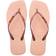 Havaianas Slim Square Logo Metallic - Roze