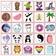 Otego Animal Motifs Cartoon Stickers 50pcs