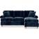 Roseland Furniture Alfie Chaise Chenille Sofa 212cm 3 Seater