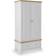 Roseland Furniture Farrow Double Grey Wardrobe 90x183cm