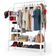 Home Collection Heavy Duty Double White Clothes Rack 115x160cm