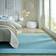 Dunelm Faux Fur Supersoft Rug Supersoft Duck Egg Blue 180x290cm