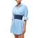 Staud Michelle Dress - Azure Pinstripe