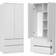 WHATSIZE ENTERPRISE Modern White Wardrobe 90x180cm