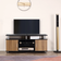 Homcom Living Room Entertainment Center Black/Walnut Meuble TV 120x52.2cm