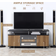 Homcom Living Room Entertainment Center Black/Walnut Meuble TV 120x52.2cm