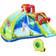 OutSunny Kids Inflatable Bounce House Slide Water Pool Climbing Wall & Air Blower