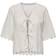 Only Onlnynne SS Tie EMB Top Wvn - White