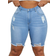 Shein Plus Size Women's Trendy Distressed Denim Shorts