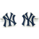 Charles William Elegant New York Cufflinks - Silver/Blue