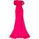 Milla Thigh Slit Princess Strapless Gown - Fuchsia