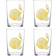 Price and Kensington Amalfi Lemon Motif Drinking Glass 52cl 4pcs