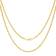 Nuragold Rope Chain Diamond Cut Necklace 2.5mm - Gold