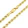 Nuragold Rope Chain Diamond Cut Necklace 2.5mm - Gold