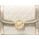 Michael Kors Leida Medium Metallic Signature Logo Wallet - Pale Gold