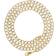 Nuragold Cuban Chain Curb Link Diamond Cut Pave Two Tone Necklace 5.5mm - Gold/Silver