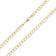 Nuragold Cuban Chain Curb Link Diamond Cut Pave Two Tone Necklace 5.5mm - Gold/Silver