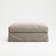 Decotique Le Grand Air Savage Linen Foot Stool 30cm