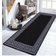 Smart Living Non Slip Greekey Gel Black, Grey 67x120cm