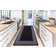 Smart Living Non Slip Greekey Gel Black, Grey 67x120cm