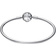 Pandora Moments Sparkling Snowflake Clasp Bangle - Silver/Transparent