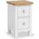Roseland Furniture Farrow Slim White Bedside Table 32x35cm