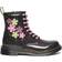 Dr. Martens Junior 1460 Glitter & Flower Applique 8-Eye Boot - Black