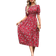 Shein Clasi Floral Print Puff Sleeve Dress
