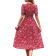 Shein Clasi Floral Print Puff Sleeve Dress