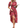 Shein Clasi Floral Print Puff Sleeve Dress