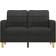 vidaXL 359087 Black Sofa 137.9cm Zweisitzer