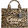 Coach Cargo Tote Bag With Leopard Print - Silver/Leopard