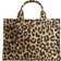 Coach Cargo Tote Bag With Leopard Print - Silver/Leopard