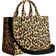 Coach Cargo Tote Bag With Leopard Print - Silver/Leopard