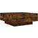 vidaXL 836592 Smoked Oak Soffbord 80x80cm