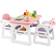 Costway Table & Chair Set with Building Blocks