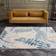 THE RUGS Boho White, Blue 120x170cm