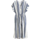 H&M Crepe Dress - White/Blue Striped